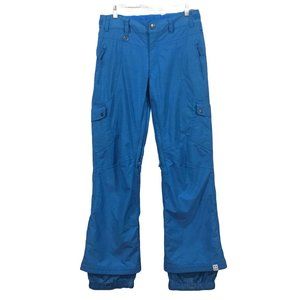 ROXY Turquoise 10K Nylon Regular Fit Snow Snowboarding Ski Pants Women M…